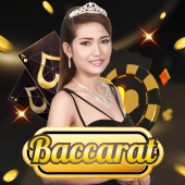 Baccarat A dealer table cover art